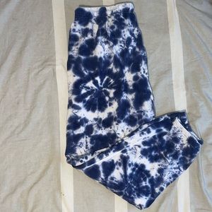 Blue Tie Dye Jogger Sweatpants